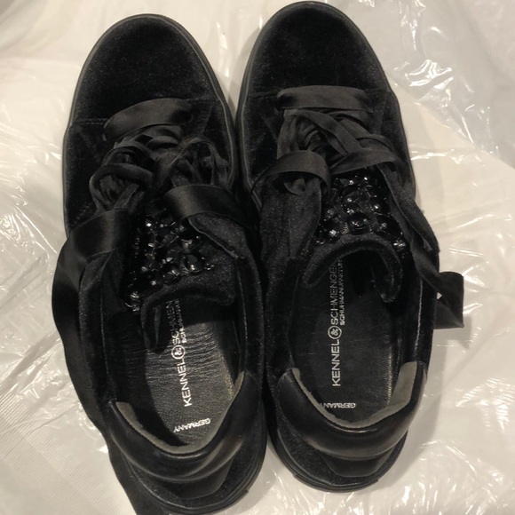 Kennel&Schmenger Velvet platform sneakers - Picture 4 of 6